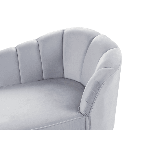 Beliani Chaise longue à direita Veludo ALLIER