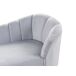 Beliani Chaise longue derecho Terciopelo ALLIER Beliani Chaise longue derecho Terciopelo ALLIER Gris Claro