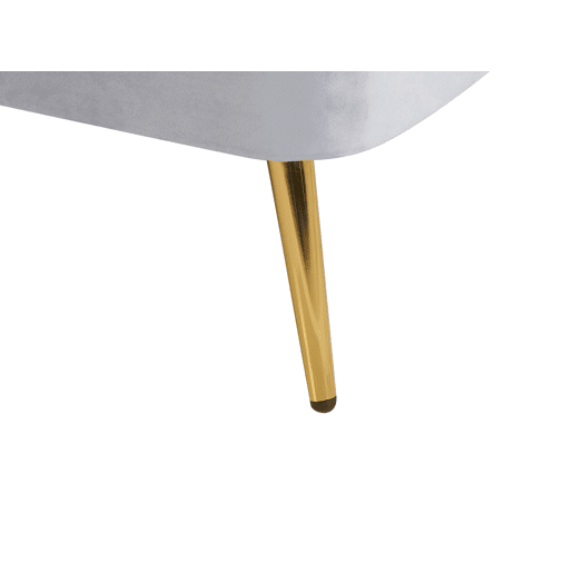 Beliani Chaise longue à direita Veludo ALLIER