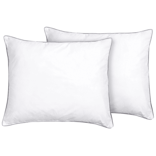 Conjunto de 2 almofadas PELISTER Baixa Microfibra 50 x 60 cm Branco Conjunto de 2 almofadas PELISTER Baixa Microfibra 50 x 60 cm Branco