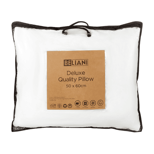 Conjunto de 2 almofadas PELISTER Baixa Microfibra 50 x 60 cm Branco Conjunto de 2 almofadas PELISTER Baixa Microfibra 50 x 60 cm Branco