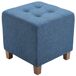 Set de 2 Taburetes Puff Pharao en tela Set de 2 Taburetes Puff Pharao en tela Azul