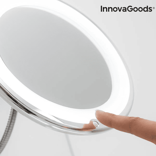 Espelho de Aumento LED com Braço Flexível e Ventosa Mizoom InnovaGoods