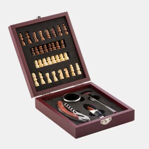 Conjunto de Acessórios para Vinho e Xadrez InnovaGoods 37 Peças