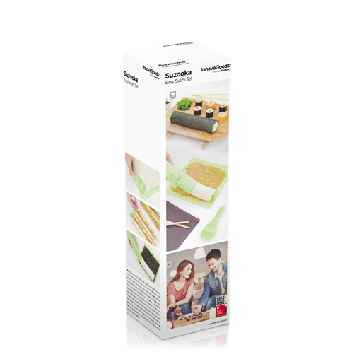 Conjunto de sushi com receitas Suzooka InnovaGoods 3 Peças Conjunto de sushi com receitas Suzooka InnovaGoods 3 Peças