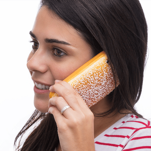 Capa Aromática em Forma de Pão para iPhone Capa Aromática em Forma de Pão para iPhone