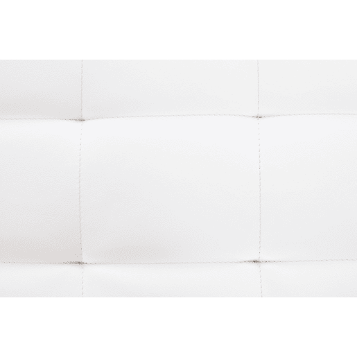 Taburete Bajo Barci Simil cuero Blanco 40X40X48 cm Taburete Bajo Barci Simil cuero Blanco 40X40X48 cm