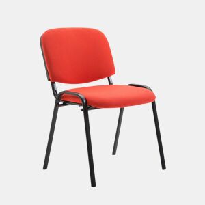 Silla de Conferencia Ken Tela Rojo 53X53X83 cm