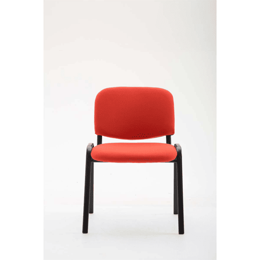 Silla de Conferencia Ken Tela Rojo 53X53X83 cm