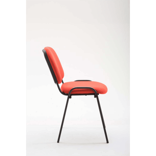 Silla de Conferencia Ken Tela Rojo 53X53X83 cm