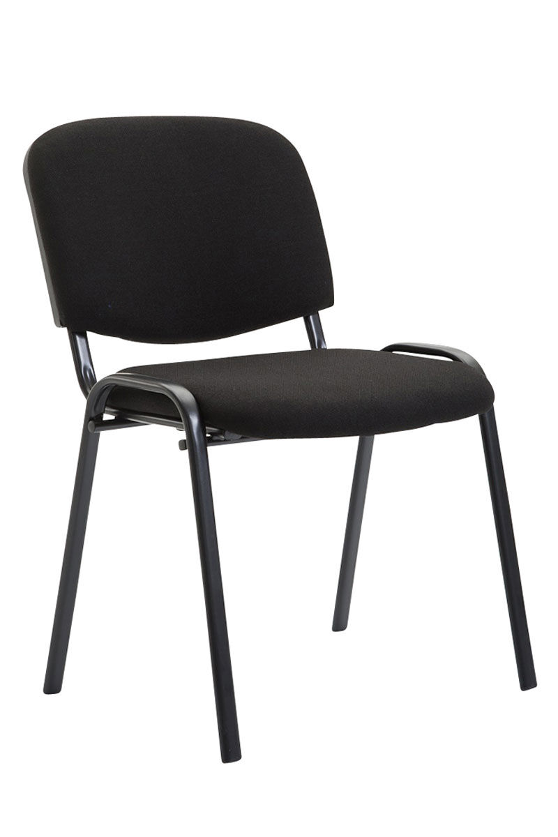 Silla  de conferencia ken tela negro 53x53x83 cm