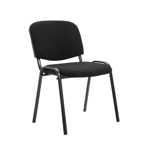 Silla de Conferencia Ken Tela Negro 53X53X83 cm