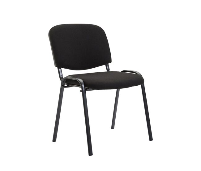Silla de conferencia ken tela negro 53x53x83 cm