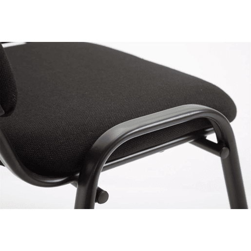 Silla de Conferencia Ken Tela Negro 53X53X83 cm