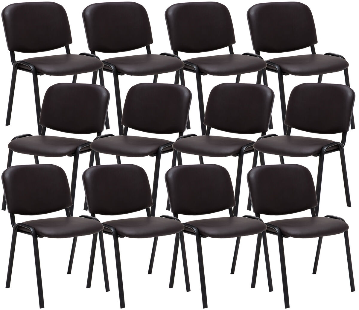 Set De 12 Silla de Visita - Ken - Simil cuero