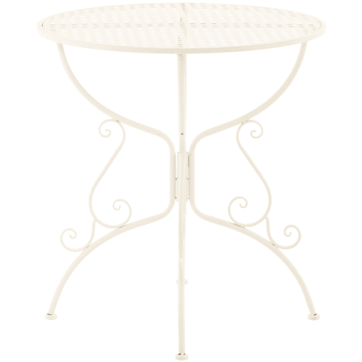 Mesa jardin Amanda Ø 70 cm Metal Blanco Ø 70 cm