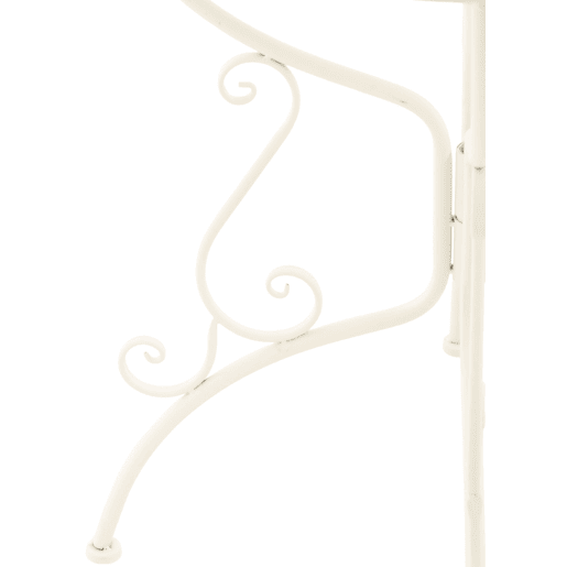Mesa jardin Amanda Ø 70 cm Metal Blanco Ø 70 cm