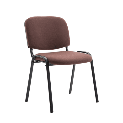 Silla de Conferencia Ken Tela Marrón 53X53X83 cm