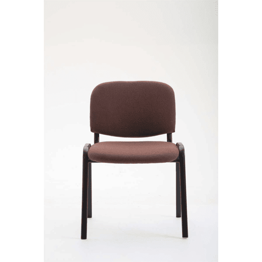 Silla de Conferencia Ken Tela Marrón 53X53X83 cm