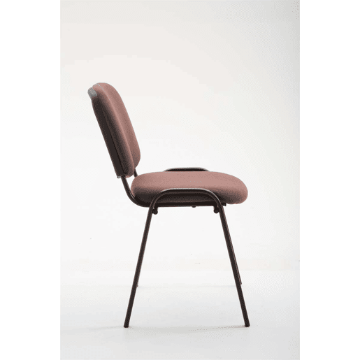 Silla de Conferencia Ken Tela Marrón 53X53X83 cm