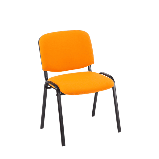 Silla de Conferencia Ken Tela Naranja 53X53X83 cm