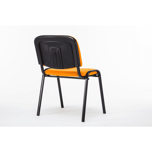 Silla de Conferencia Ken Tela Naranja 53X53X83 cm
