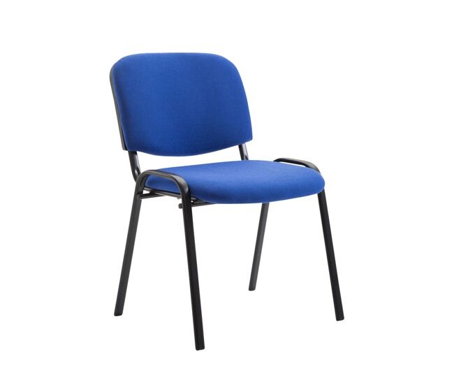 Silla de conferencia ken tela azul 53x53x83 cm