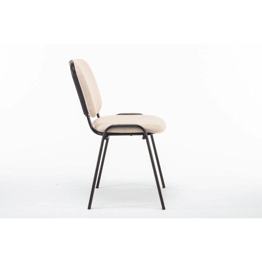 Silla de Conferencia Ken Tela Crema 53X53X83 cm