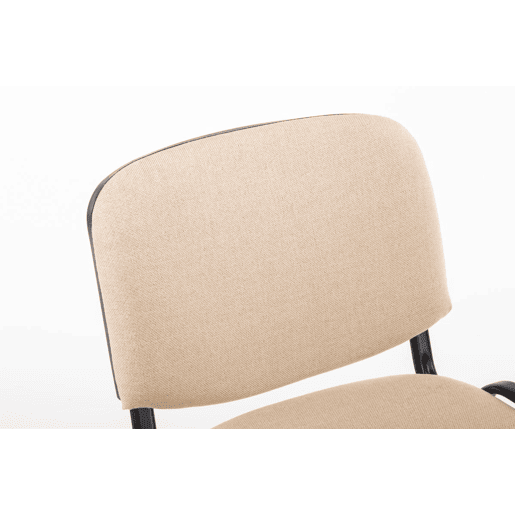 Silla de Conferencia Ken Tela Crema 53X53X83 cm