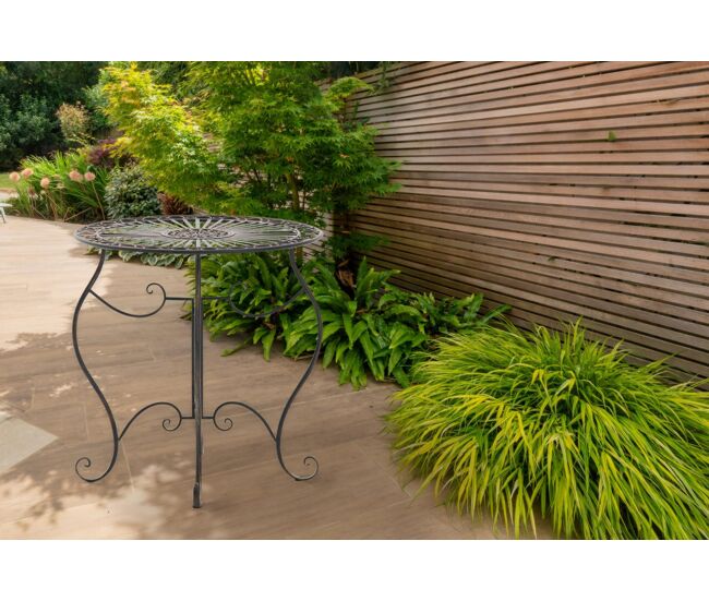 Mesa de hierro indra metal bronce ø 70 cm