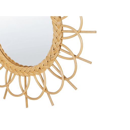 Espelho TELAKIA 60 cm 60 cm Rattan Natural