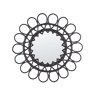Espelho BABAI 60 cm 60 cm Rattan Preto