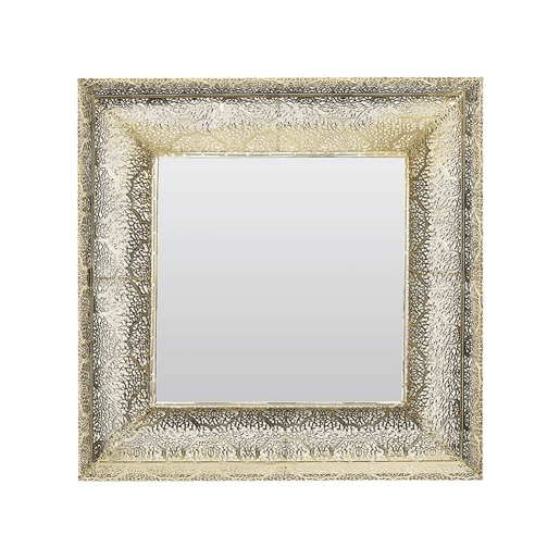 Espelho PLERIN 60 cm 60 cm Metal Dourado