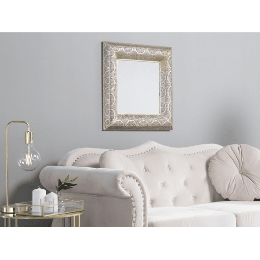 Espelho PLERIN 60 cm 60 cm Metal Dourado