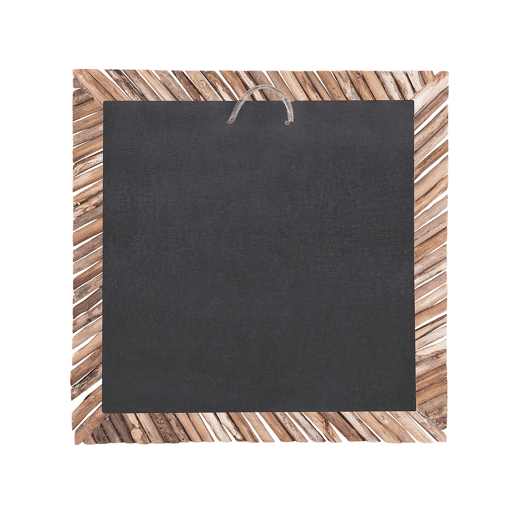 Espelho KANAB 60 cm 60 cm Madeira de teca Castanho