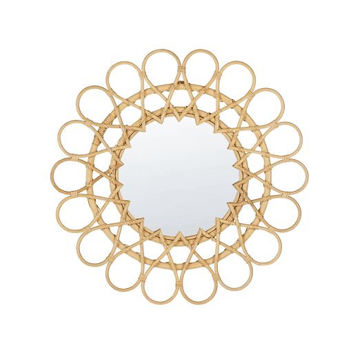 Espelho BABAI 60 cm 60 cm Rattan Natural