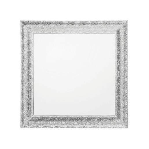 Espelho CAVAN 65 cm 65 cm Metal Prateado Espelho CAVAN 65 cm 65 cm Metal Prateado