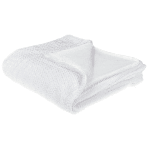 Manta BJAS 200 x 220 cm Branco