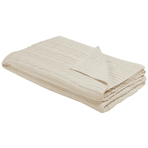 Manta ANAMUR Algodão 110 x 180 cm Creme