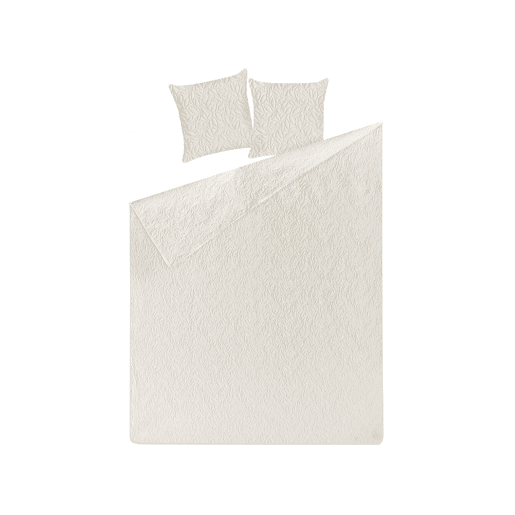 Colcha com almofadas RUDKHAN 140 x 210 cm Creme