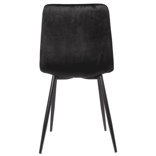 Silla De Comedor Dijon Terciopelo Negro 53X45X88 cm
