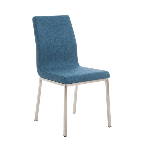 Silla de Comedor Colmar en Tela Azul 50X40X88 cm Silla de Comedor Colmar en Tela Azul 50X40X88 cm