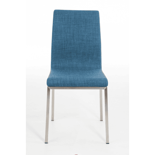 Silla de Comedor Colmar en Tela Azul 50X40X88 cm Silla de Comedor Colmar en Tela Azul 50X40X88 cm