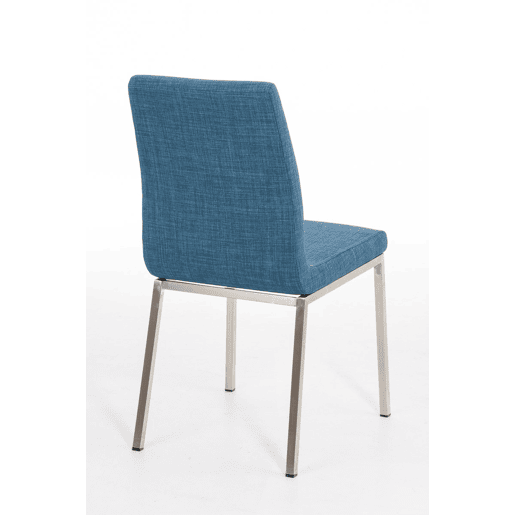 Silla de Comedor Colmar en Tela Azul 50X40X88 cm Silla de Comedor Colmar en Tela Azul 50X40X88 cm