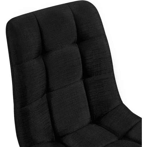 Lote de 2 sillas de comedor Tilde Tela Negro 55X45X84 cm