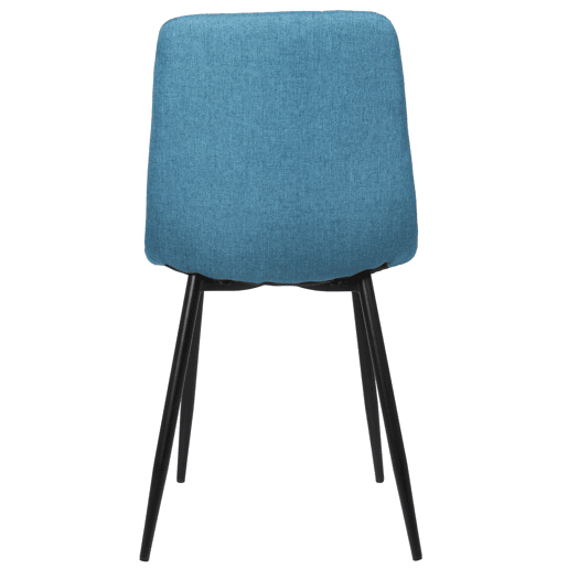 Lote de 2 sillas de comedor Tilde Tela Azul 55X45X84 cm
