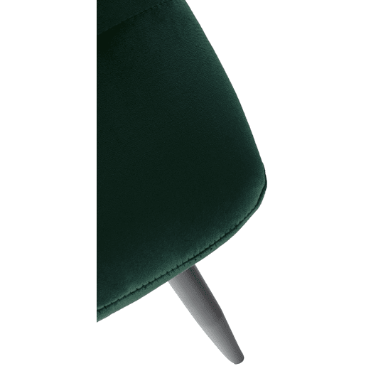 Lote de 2 sillas de comedor Tilde Terciopelo Verde 55X45X84 cm
