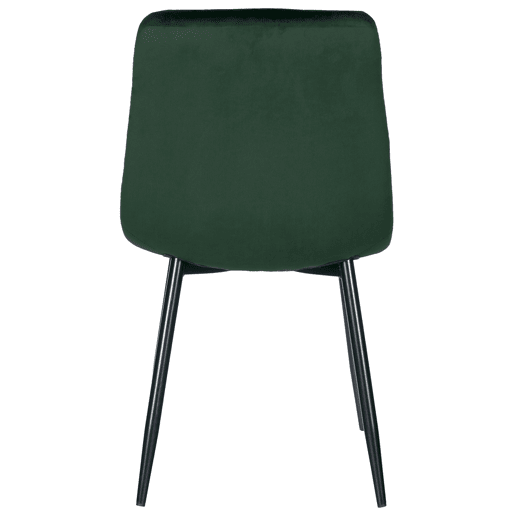 Lote de 2 sillas de comedor Tilde Terciopelo Verde 55X45X84 cm
