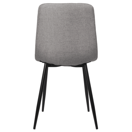 Lote de 2 sillas de comedor Tilde Tela Gris 55X45X84 cm