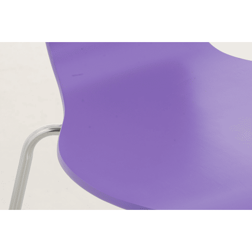 Silla De Comedor Apilable Diego Madera Lila 45X43X86 cm